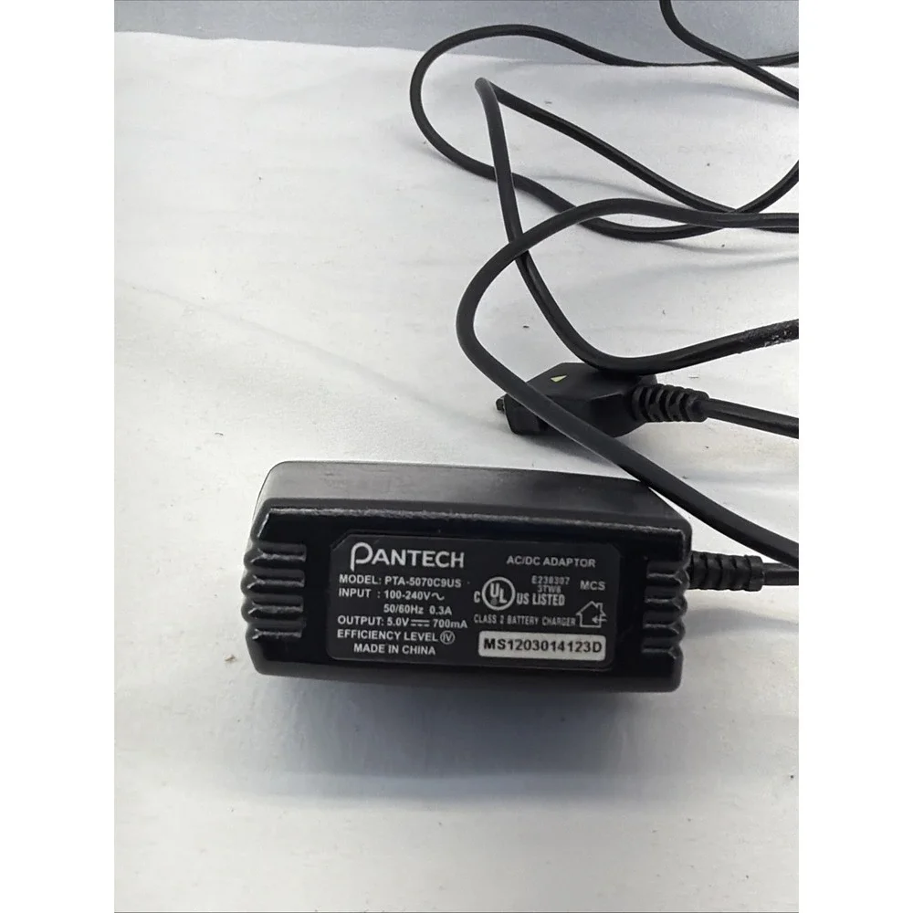 Pantech AC/DC adapter, specifically model‎ PTA-5070C3US.